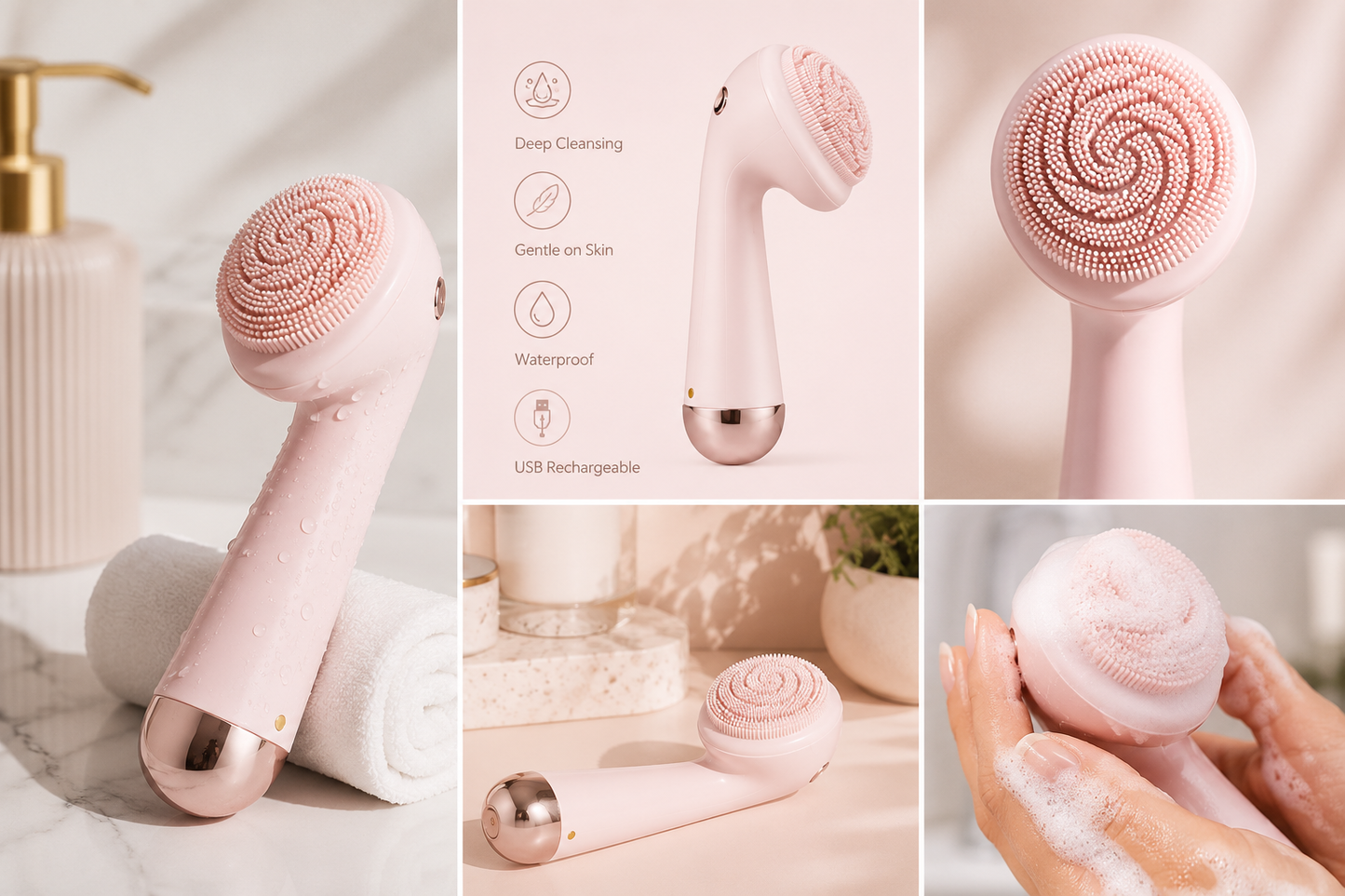 Nyvra Pro - Cepillo Facial Eléctrico Recargable